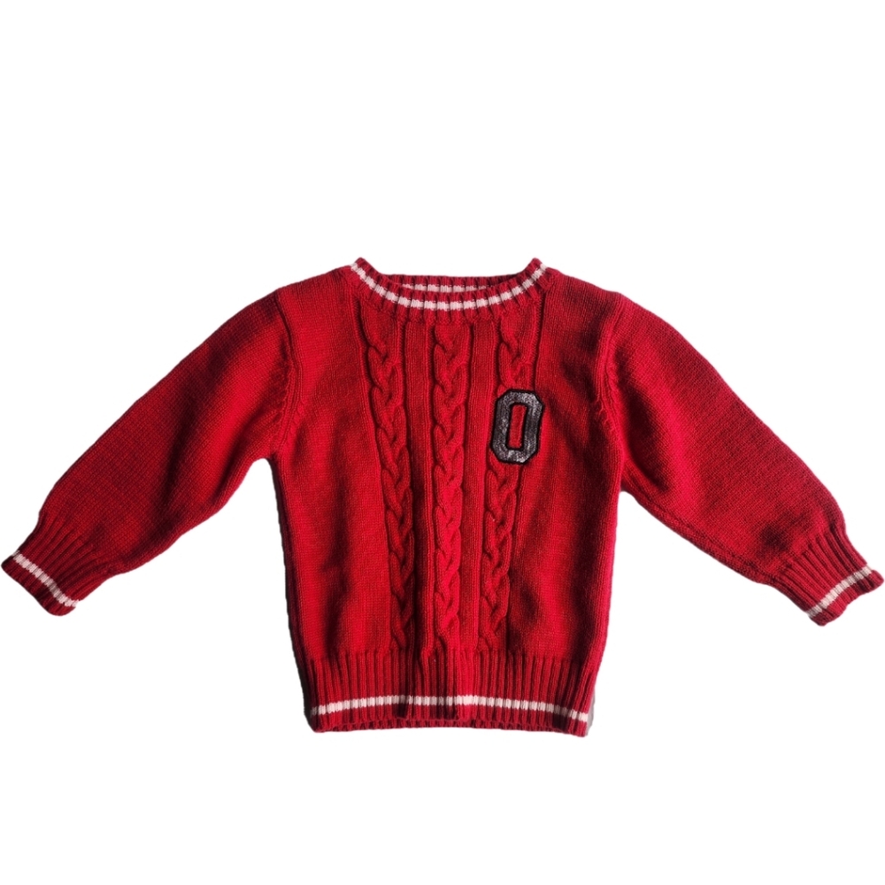Ohio State Cable Knit Sweater 12months